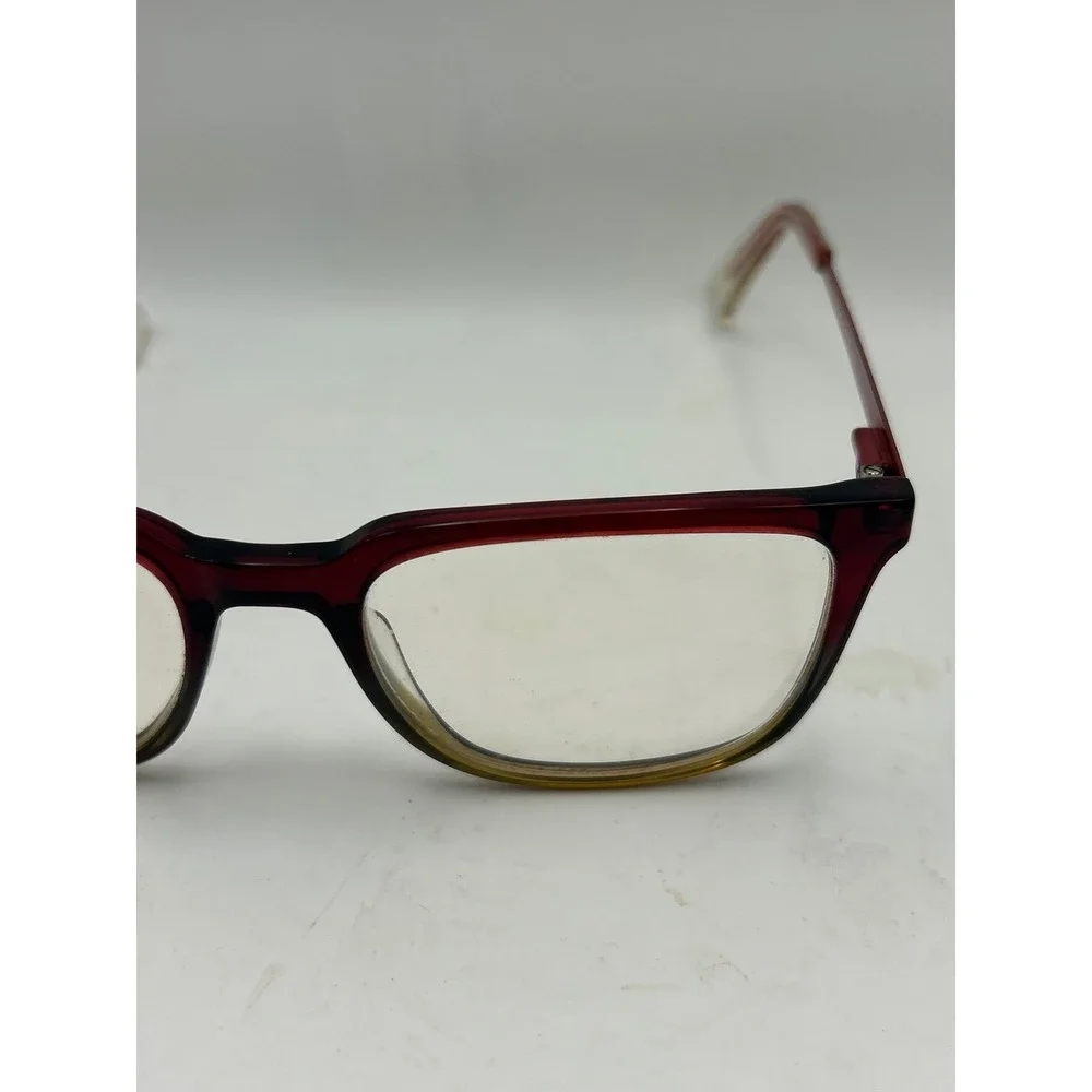 Cole Haan‎ Square Eyeglasses Burgundy Olive Green Gradient Frames CH5001